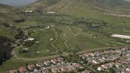 4K aerial stock footage orbit golf course in Chula Vista, California Aerial Stock Footage | DCA08_119