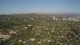 5K aerial stock footage of Beverly Hills residential neighborhoods in California Aerial Stock Footage | DCLA_119