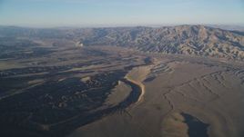 5K Aerial Video of A view of the San Andreas Fault and Temblor Range, San Luis Obispo County, California Aerial Stock Footage | DCSF12_008