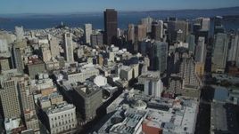 5K aerial stock footage a view of skyscrapers in Downtown San Francisco, California Aerial Stock Footage | DFKSF05_079