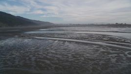 5K aerial stock footage of flying low over the marshland at Bolinas Lagoon, Bolinas, California Aerial Stock Footage | DFKSF06_143