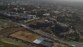 5K aerial stock footage of flying by Googleplex, Mountain View, California Aerial Stock Footage | DFKSF11_013
