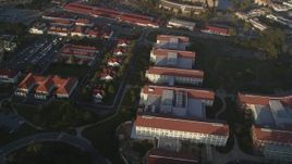 5K aerial stock footage of Lucasfilm film studio, Industrial Light and Magic, at The Presidio, San Francisco, California Aerial Stock Footage | DFKSF13_037
