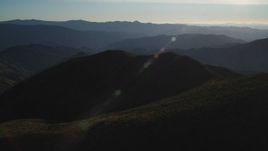 5K aerial stock footage of flying by a mountain landscape inSan Luis Obispo County, California Aerial Stock Footage | DFKSF17_017