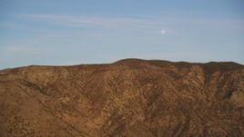 5K aerial stock footage of flying by Temblor Range desert mountains, San Luis Obispo County, California Aerial Stock Footage | DFKSF17_043