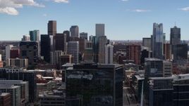 5.7K aerial stock footage of the city's skyline in Downtown Denver, Colorado Aerial Stock Footage | DX0001_001504