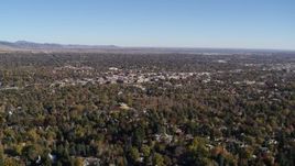5.7K aerial stock footage flying by Boulder, Colorado and surrounding neighborhoods Aerial Stock Footage | DX0001_001891