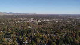 5.7K aerial stock footage of a wide view of Boulder, Colorado and surrounding neighborhoods while descending Aerial Stock Footage | DX0001_001894
