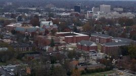 5.7K aerial stock footage flyby and approach the Transylvania University campus in Lexington, Kentucky Aerial Stock Footage | DX0001_003219