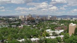 5.7K aerial stock footage of the hotels and casino resorts of Reno, Nevada Aerial Stock Footage | DX0001_004_053