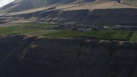 5.7K aerial stock footage of the Maryhill Winery and amphitheater in Goldendale, Washington Aerial Stock Footage | DX0001_019_033