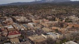 5.7K aerial stock footage of orbiting the downtown area of Santa Fe, New Mexico Aerial Stock Footage | DX0002_131_009