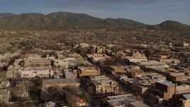 5.7K aerial stock footage of an orbit of the downtown area of Santa Fe, New Mexico Aerial Stock Footage | DX0002_132_011