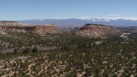 5.7K aerial stock footage of flying by desert mesas in New Mexico Aerial Stock Footage | DX0002_133_002