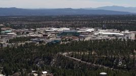 5.7K aerial stock footage of a slow approach to the Los Alamos National Laboratory, New Mexico Aerial Stock Footage | DX0002_133_026