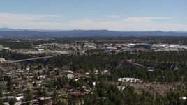 5.7K aerial stock footage ascend for wide view of Los Alamos National Laboratory, New Mexico Aerial Stock Footage | DX0002_134_008