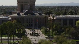 5.7K aerial stock footage of an orbit of the Arizona State Capitol building in Phoenix, Arizona Aerial Stock Footage | DX0002_137_061
