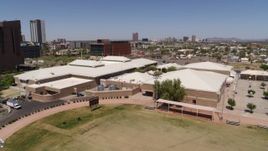 5.7K aerial stock footage of orbiting a charter school in Downtown Phoenix, Arizona Aerial Stock Footage | DX0002_140_001