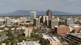 5.7K aerial stock footage of tall high-rise office towers and city buildings in Downtown Tucson, Arizona Aerial Stock Footage | DX0002_144_030
