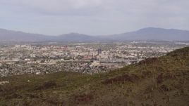 5.7K aerial stock footage the city of Tucson seen from Sentinel Peak, Arizona Aerial Stock Footage | DX0002_145_011