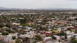 5.7K aerial stock footage of an urban neighborhood in Tucson, Arizona Aerial Stock Footage | DX0002_145_024