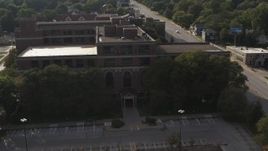 5.7K aerial stock footage of orbiting the side of Omaha Adult High School in Omaha, Nebraska Aerial Stock Footage | DX0002_170_019