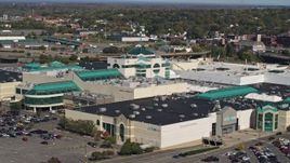 5.7K aerial stock footage of a shopping mall in Syracuse, New York Aerial Stock Footage | DX0002_211_025