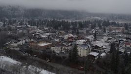 5.7K aerial stock footage of orbiting the small town of Leavenworth, Washington Aerial Stock Footage | DX0002_227_003