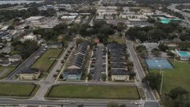 5.7K aerial stock footage approach an apartment complex in Orlando, Florida Aerial Stock Footage | DX0003_234_009