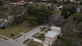 5.7K aerial stock footage orbit urban homes in Orlando, Florida Aerial Stock Footage | DX0003_234_013