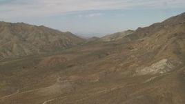 4K aerial stock footage fly over mountains in the Mojave Desert in San Bernardino County, California Aerial Stock Footage | FG0001_000048