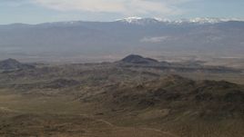 4K aerial stock footage of San Bernardino Mountains and Mojave Desert mountains, San Bernardino County, California Aerial Stock Footage | FG0001_000118