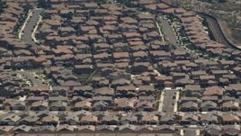 4K aerial stock footage of tract homes in Rancho Cucamonga, California Aerial Stock Footage | FG0001_000137