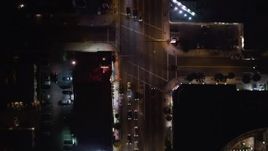 5K aerial stock footage bird's eye of cars and streets on the Sunset Strip, West Hollywood, California Aerial Stock Footage | LD01_0067