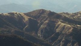 1080 stock footage aerial video of passing mountains in Central California Aerial Stock Footage | TS01_112