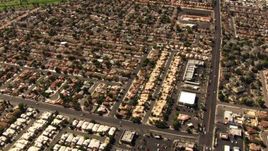 1080 stock footage aerial video of residential neighborhoods in East Las Vegas, Nevada Aerial Stock Footage | TS02_33