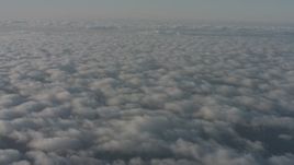 4K stock footage aerial video tilt up and down on a wide expanse of cloud cover, Southern California Aerial Stock Footage | WA001_007