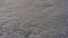 4K stock footage aerial video of a reverse view of clouds over the Central Valley, California Aerial Stock Footage | WA002_026