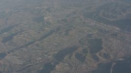 4K stock footage aerial video of suburban neighborhoods in Agoura Hills, California Aerial Stock Footage | WA003_008