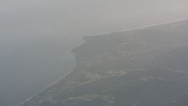 4K stock footage aerial video of a view of Malibu on the coast and the Pacific Ocean, California Aerial Stock Footage | WA003_012