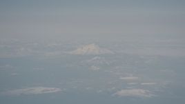 4K stock footage aerial video of snowy Mount Shasta, Modoc County, California Aerial Stock Footage | WA004_011