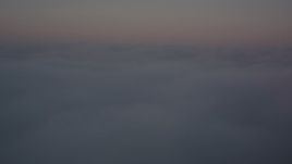 4K stock footage aerial video fly over clouds above Southern California at sunset Aerial Stock Footage | WA005_002