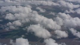 4K stock footage aerial video of patchy clouds over Southern California farmland Aerial Stock Footage | WA005_015
