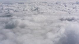 4K stock footage aerial video fly above a cover of clouds over Southern California Aerial Stock Footage | WA005_018