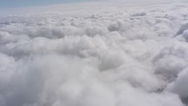 4K stock footage aerial video of a wide expanse of clouds over Southern California Aerial Stock Footage | WA005_021