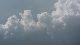 4K stock footage aerial video of a cloud formation high above West Virginia Aerial Stock Footage | WA005_089