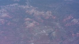4K stock footage aerial video of canyons and mesas on the outskirts of Phoenix, Arizona Aerial Stock Footage | WA007_022