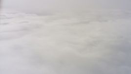 4K stock footage aerial video of dense clouds over Northern California Aerial Stock Footage | WAAF07_C071_0119GV