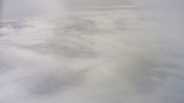 4K stock footage aerial video of a layer of clouds over Northern California Aerial Stock Footage | WAAF07_C074_01192B