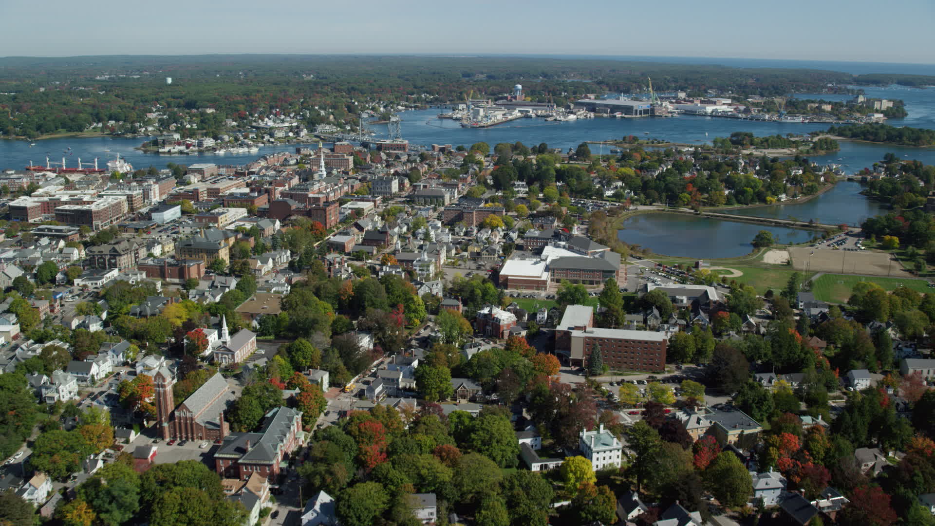 Portsmouth, New Hampshire Aerial Stock Footage - 24 Videos | Axiom Images